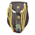Brown Microfiber Slingshot Steel Balls Pouch Holds 800pcs 8mm Balls Magnetic Closure for Outdoor Sports Accessories