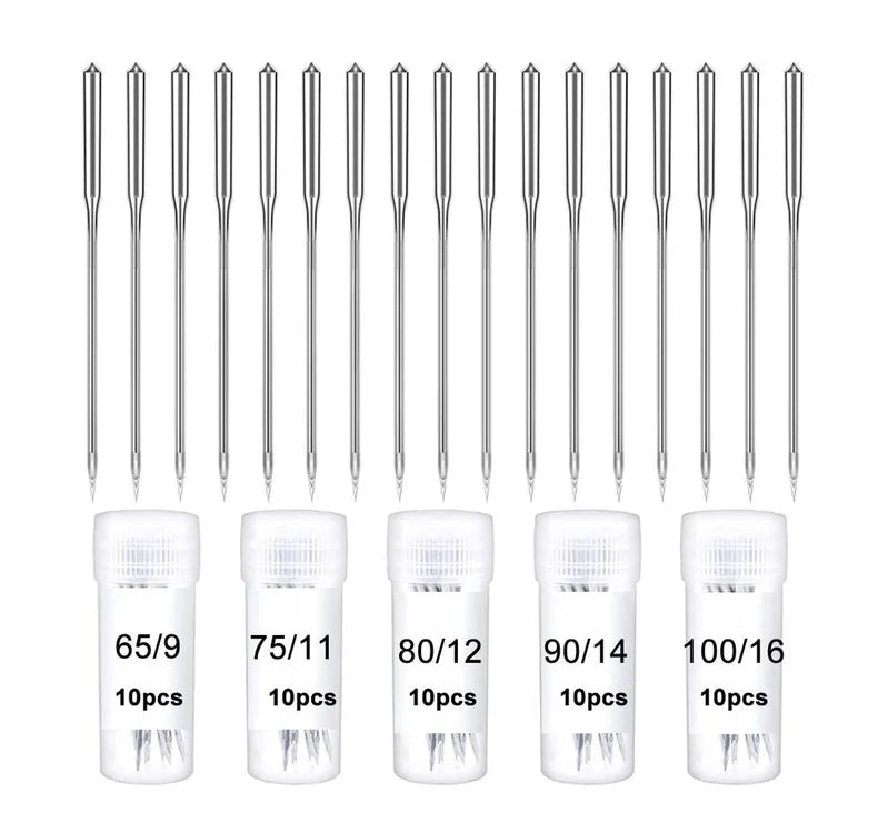 Sewing Machine Needles Universal Regular Point for Singer Brother Janome Varmax Sizes 65/9 75/11 80/12 90/14
