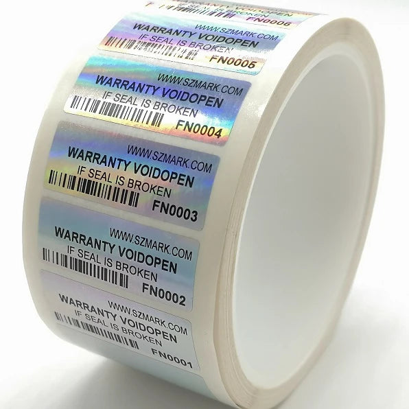 Hologram Warranty Void Sticker  Tamper Proof Label Anti-counterfeiting Paper Waterproof Oil Resistant High Temperature Label