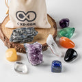 Crystal Set Irregular Shape Worry Stone Kit Healing Energy Tumbled Stone Natural Home Decoration Love Gemstone Feng Shui 5 Bags