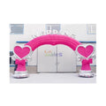 Custom European Style Inflatable Walkway ArchOutdoor Romantic Inflatable Heart Entrance Arch for Wedding Party Event