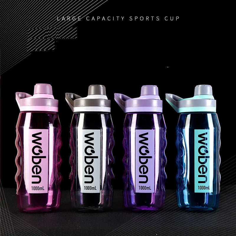 Plastic Cup High Appearance Level Fitness Sports Water Cup Summer Large Kettle Creative Space Cup Drinking Water Bottle1668