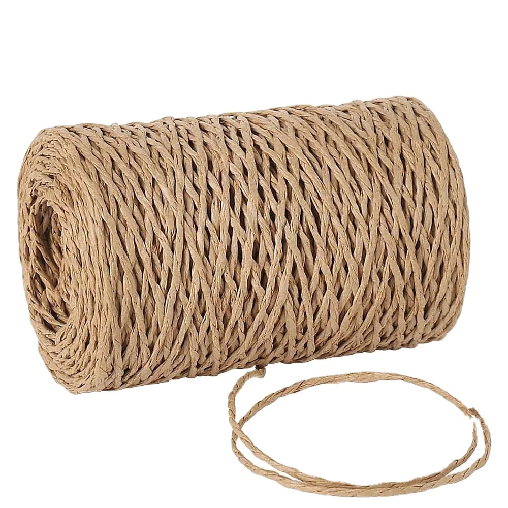 RIOOP Twisted Cotton Handle Rope String/Cord DIY Decorative Gift Packaging for Craft and Raffia Packing