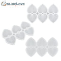 6 Cavities Heart Lollipop Silicone Mold Chocolate Candy Cake Mould for Birthday Cake Decorating Tool Baking Accessories