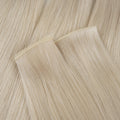 Ready to Ship Thin Invisible #60 Genius Weft Hair Extensions Double Drawn Natural #1001 White Blonde Human Hair Genius Weft