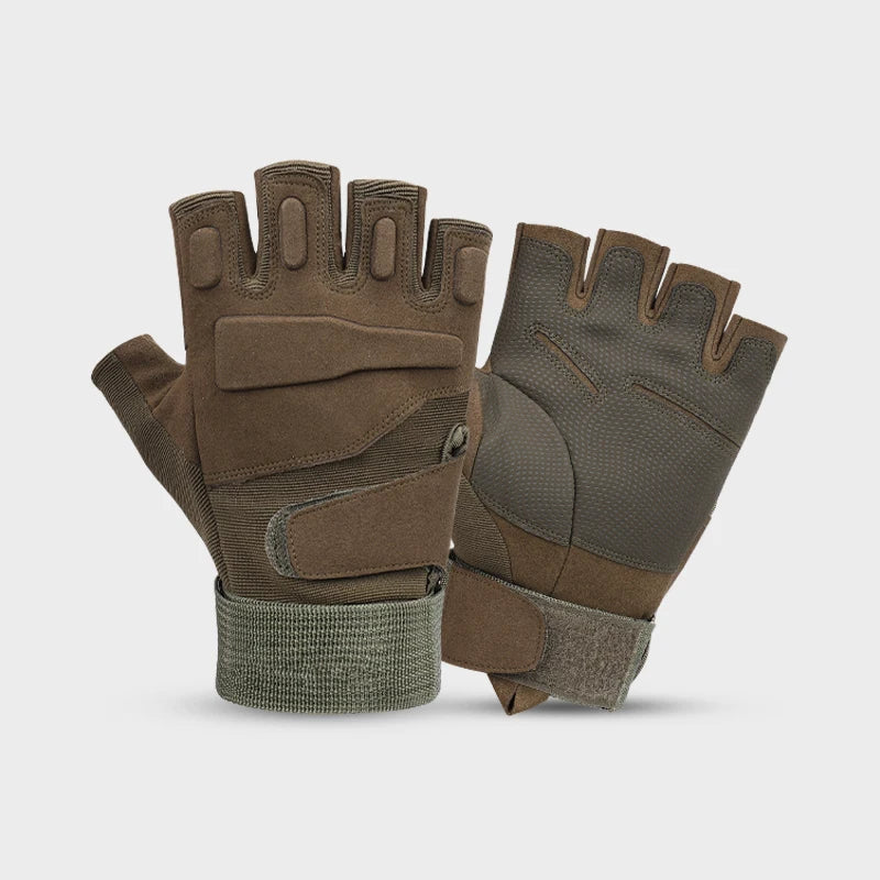 Customized Logo Green Sports Half Finger Training Fitness Man Weight Lifting Gym Gloves