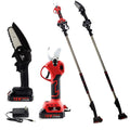 APS68 Long Reach Lithium Cordless Electric Chain Saw & Tree Pruners with SK-5 Steel Blade 0-30mm Cutting Capacity