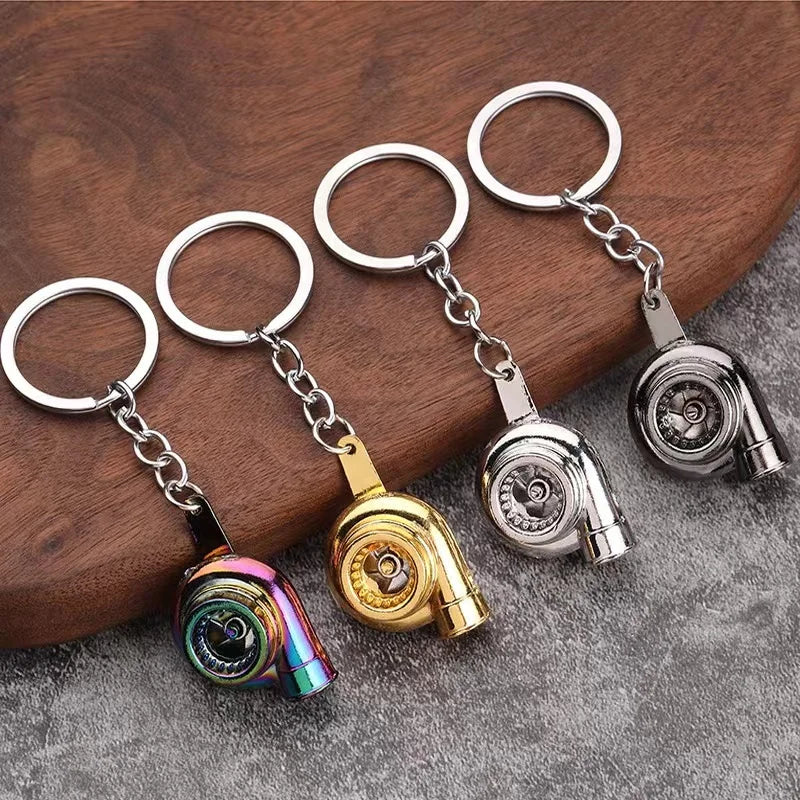 Branded Luxury 3D Turbo Keychain Good Stock Alloy Metal Car Keychain for Souvenir Gift Enamel Printing Wholesale Metal