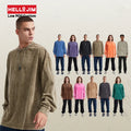 2024 Custom Long Sleeve T-shirt 250g Acid Wash Tshirt Unisex Clothing Long Sleeved t Shirts for Men