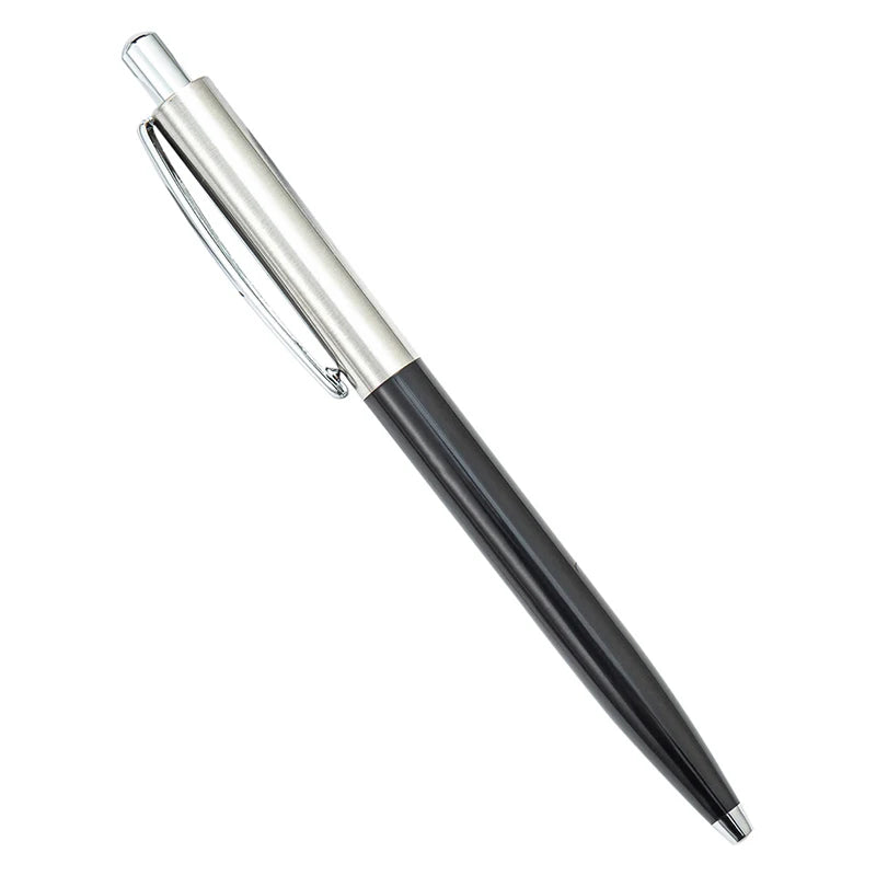 Wholesale Cheap Price Custom Logo Hotel Pen Stainless Steel Color Click Metal Ball Double Pen Sports Body Type