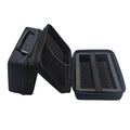 OEM Large Black EVA Molded Bag Case with Custom Zipper & Knitted Material Hard Carrying Closure Featuring Custom Logo