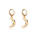 2024 New BM Fashion Jewelry Stainless Steel Small Pendant Handmade Earring Accessories Moon Stars  Pendant for Women