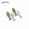YuenZ 2 Color Antique Silver Color Fish Charms Zinc Alloy Necklaceearring Bracelet Jewelry DIY Handmade 23.5*7mm D776