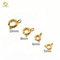 Stainless Steel Small Spring Ring Clasp in 18k Steel or Rose Gold Colors 5mm-18mm Sizes for Chain Bracelet Jewelry Making