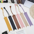 Fashion Faux Leather Tassel Bookmark Custom Book Page Marker Page Bookmarks Gift for Readers