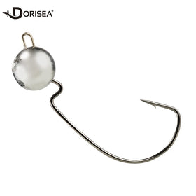 DORISEA Lead Head Wide Gap Worm Hooks Jig Fishing Hooks 3g 5g 7g 10g Made in China