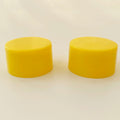 White Yellow 28/410 28mm PP Screw on Lids Bottle Cap Closures with HIS Heat Seal Liners