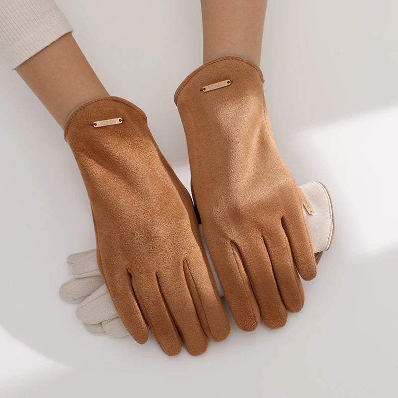 New Design Bike Riding Ladies Warm Touch Screen Women Fashion Gloves for Winter