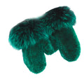 MWFur Fashion Ladies Fur Elastic Hand Made Luxury Women Mink Fur Mittens Fox Hair Trimming Mink Fur Gloves