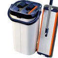 Self-Cleaning Extensible Square Shape Flat Mop Bucket Set Hand-Free with Dirty Water Separation Gap Household Cleaning Function