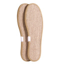 New Arrival! Upgraded Flax Fiber Bamboo Charcoal Insoles Cotton Linen Permeable Anti-odor Sweat-absorbent Insoles MOQ 1 Pair
