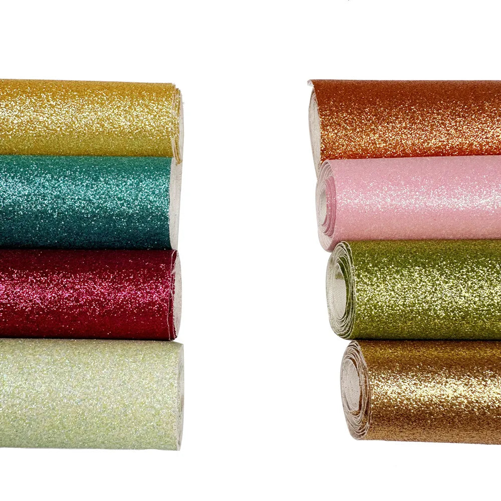 The Supply of Shiny Gold Glitter Clothing Fabric Glitter Powder Process Gorgeous Leather Fabric