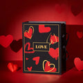 Valentine's Day Flip Book Gift Box Set Creative Cardboard Silk Scarf Lipstick Perfume UV Fashion Style 2mm Thickness Cosmetics