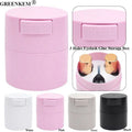 New Pink 3 Holes Eyelashes Glue Pressing Storage Tank Eyelash Glue Storage Box Sealed Nail Glue Storage Box