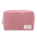 Professional OEM Lady Corduroy Makeup Toiletry Wash Bag With Label Logo Travel Skin Care Products Organizer Necessary Gift Bag