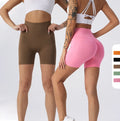 High Waist Hip Lifting Sports Shorts Women Fitness Short Pants Quick Dry Elastic Yoga Shorts