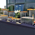 Acrylic Display Stand Buffet Acrylic Food Risers Cubes Clear Acrylic Display Supermarket Supplies