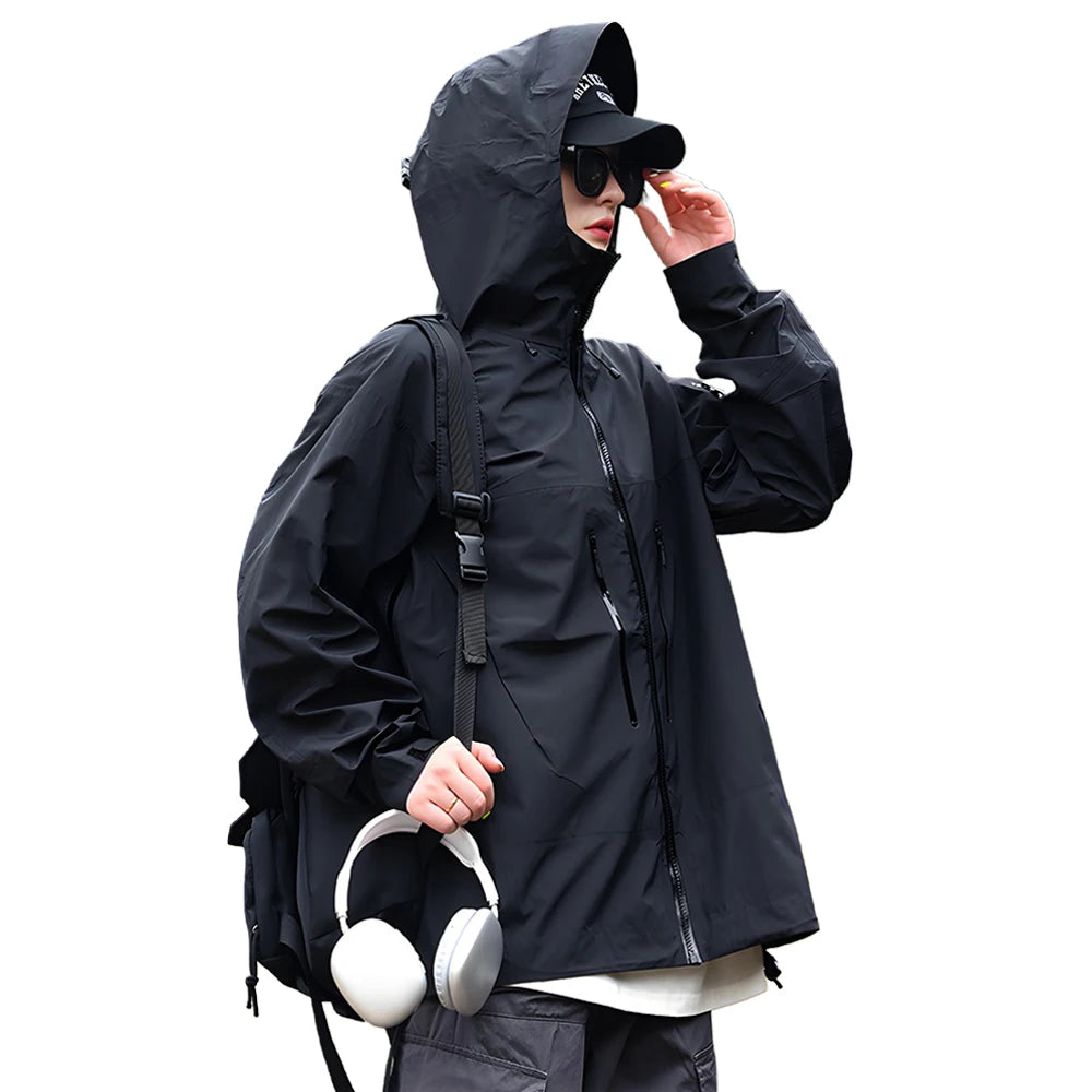Wholesale Men's Women's Casual Outdoor Jackets Lightweight Hard Shell Windbreakers Zipper Waterproof Windproof Hiking Mountain
