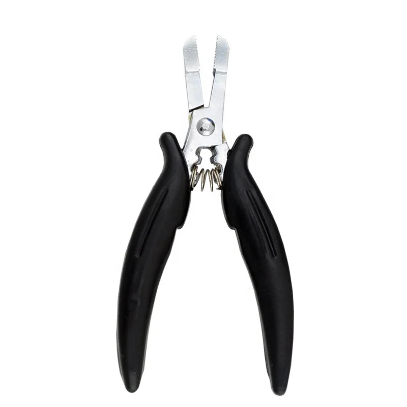 Stainless Steel Plier for Keratin Hair Extensions Tool Glue Remove Flat Tip Hair Plier