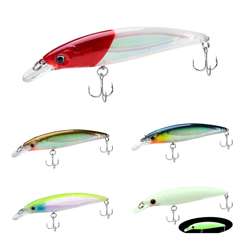 Factory Wholesale Luya Lures Luminous Minnow Sinking Pencil Warp Bionic Dummy Bait Floating Road Runner Fishing Lures