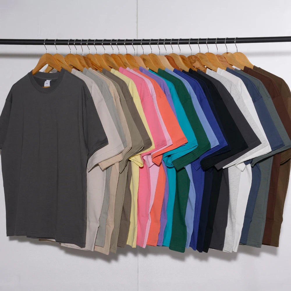 New Design Luxury Quality Cotton Loose Fit Little Drop Shoulder Brand Blank Oversized Men t Shirt