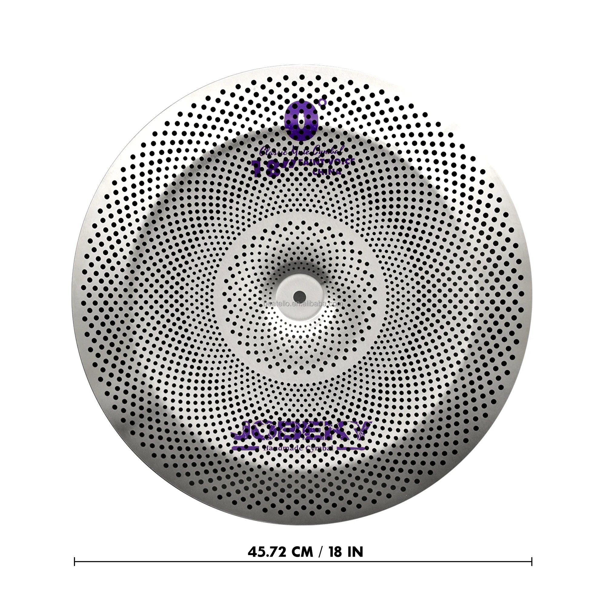 Fast Shipping 18'' Silent Cymbals Professional Percussion Instrument Low Volume CHINA  Cymbals Cheap Price for Drum Set