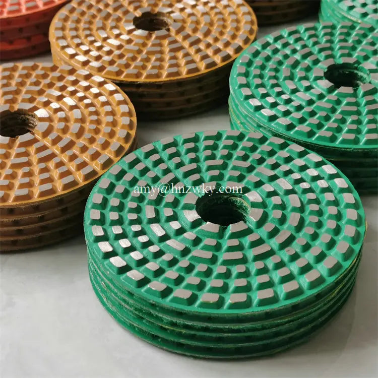 4inch Metal Polishing Diamond Metal Polishing Pads for Concrete and Stone Marble Granite Quartz