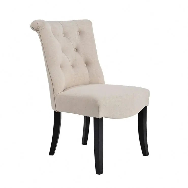 Modern Comfortable Fabric Dining Chairs Home Hotel Upholstered Armless Restaurant Chair Home Office Bedrooms Living Rooms
