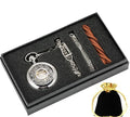 Antique Retro Hollow Flower Roman Mechanical Pocket Watch with Zinc Alloy Case