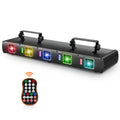 RGBYC +RGB LED Five-hole Disco Laser Light Stage Effect Lighting 11CH DMX Sound Control for DJ Club Party Show