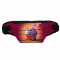 Customizable Crossbody Waist Bag for Outdoor Exercise Zipper Adjustable Strap Multi-Pocket Cartoon Design Convenient Logo Waist
