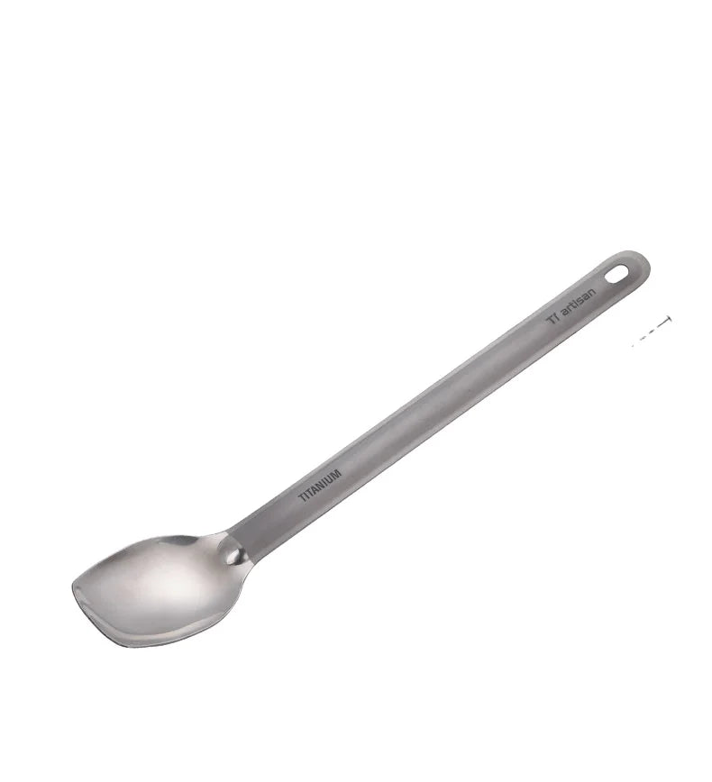 Titanium Long Handle Spoon Cutlery Set Portable Long Spoon for Outdoor Camping Backpacking Chinese Products