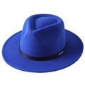 Ready to Ship 10 Colors Fashion Chic Women Men Unisex Teardrop Top Felt Fedora Hat Gentleman Mens Dress Hats Wholesale