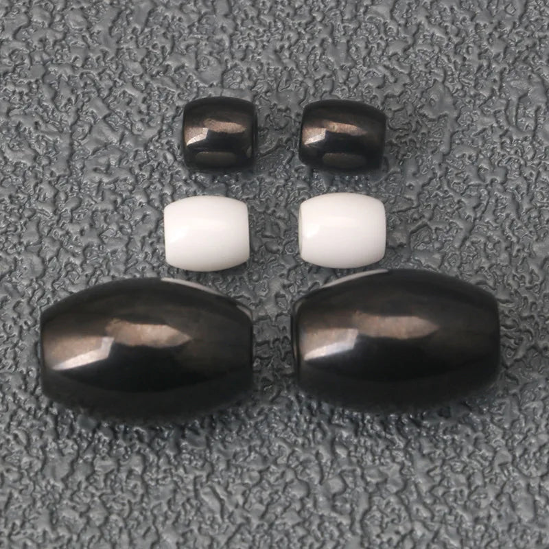 Zirconia Ceramic Oval Bucket Beads Pendant Necklace Bracelet DIY Space Porcelain Jewelry Accessories Water Drop Design Ins Wind