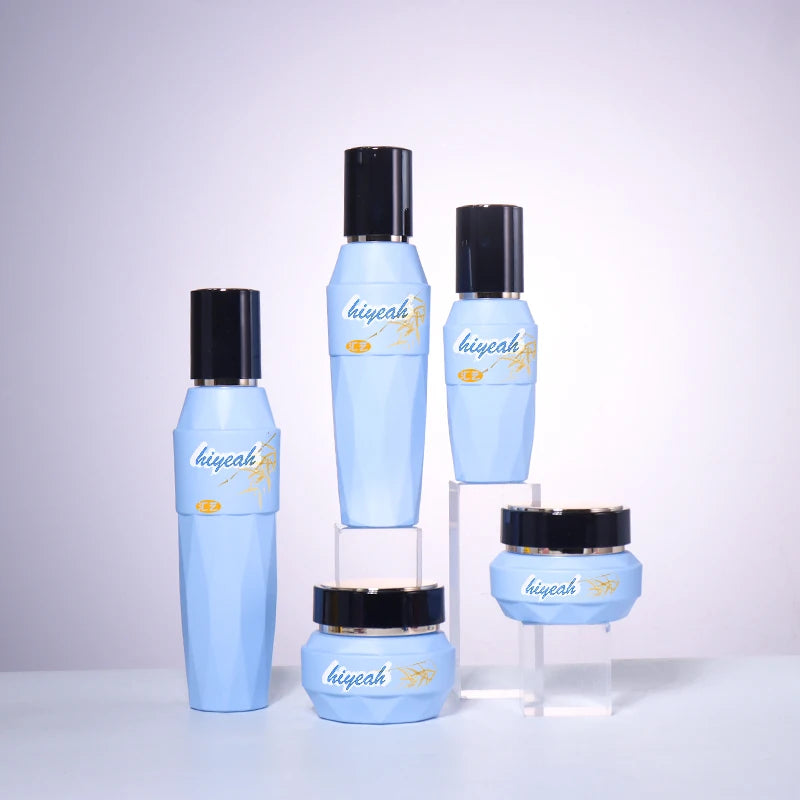 Luxury Cosmetic Skincare Set with Glass Bottles and Jars for Face Cream Body Lotion-30g/50g/40ml/100ml/120ml Sizes