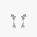 Ailmay Real 925 Sterling Silver Fashion Horse-eye-shaped Zircon Stud Earrings for Women Fine Statement Jewelry Party Gift