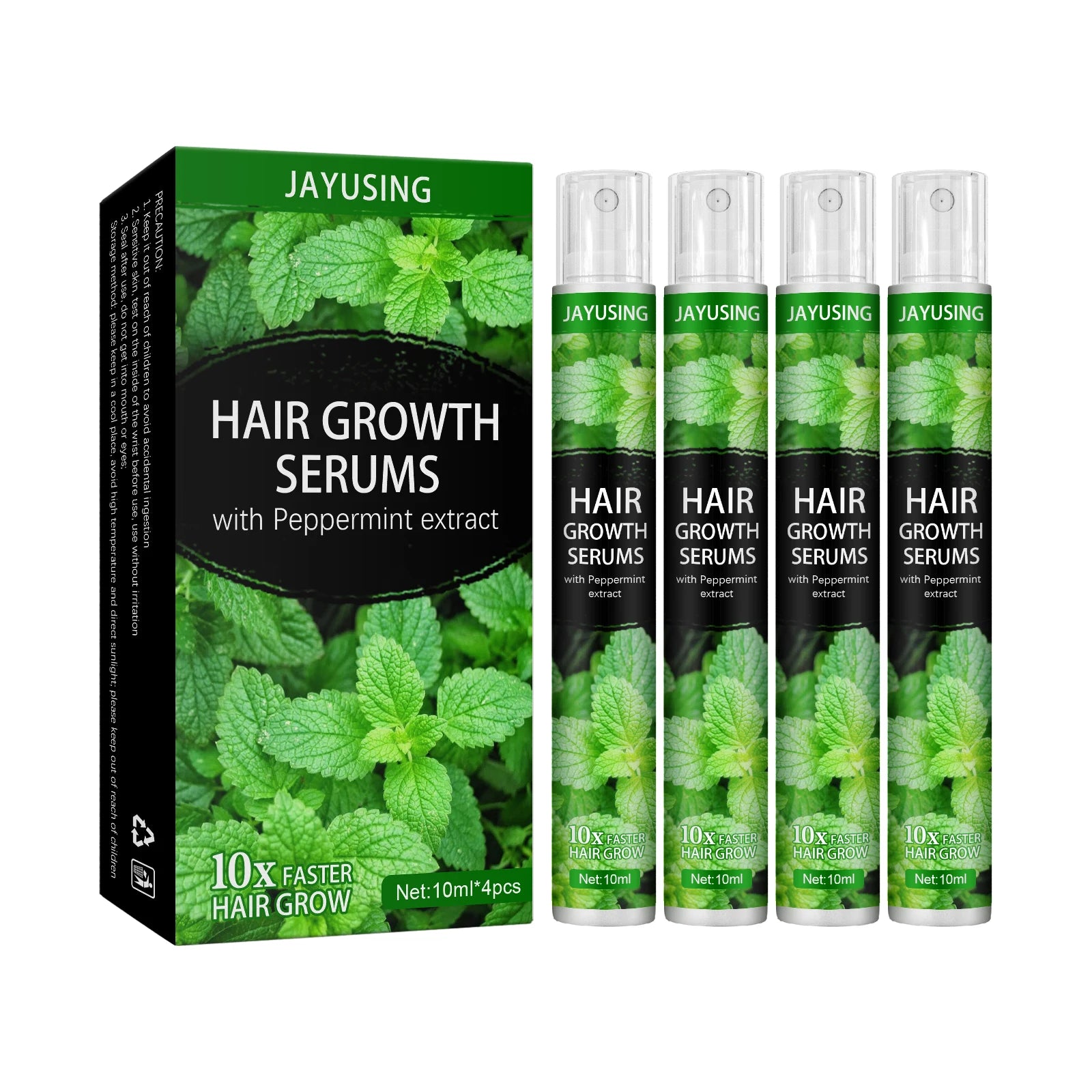 Organic Anti-Dandruff Hair Growth Lotion Sunburst Herbal Mint Fast-Growing Spray Refreshing and Nourishing Ingredients