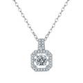 Fashion Luxury S925 Slivers 0.5ct Moissanite Diamonds Pendant Moissanite Necklace for Ladies Wedding Anniversary