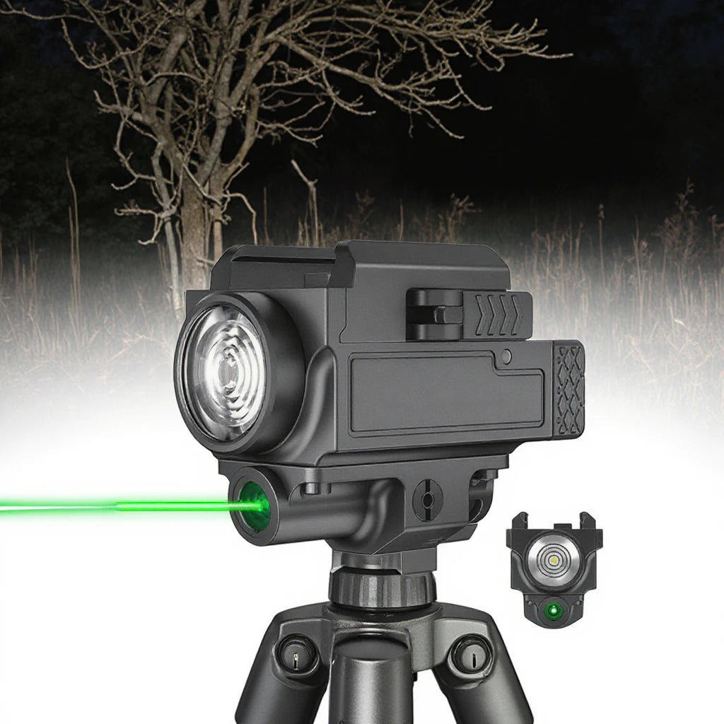 Mini 20mm Mount Blue Laser Light Tactical Flashlight Combo with 800lumen Scopes & Accessories