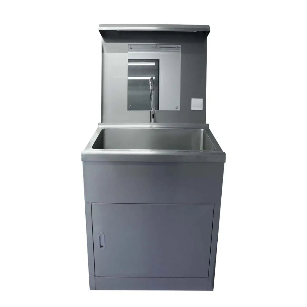 Hospital Medical Stainless Steel Hand Washing Sink Hand Wash Sink Knee Operated  Stainless Steel 304 Hand Washing Sink
